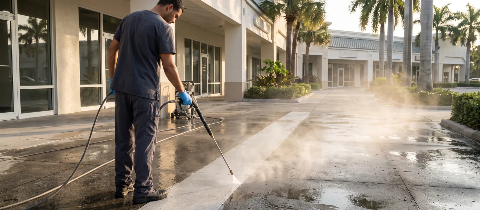 Pressure Washing for Florida commercial properties